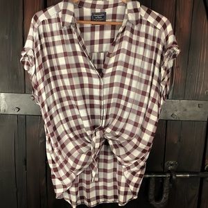 Abercrombie & Fitch plaid button down shirt XL